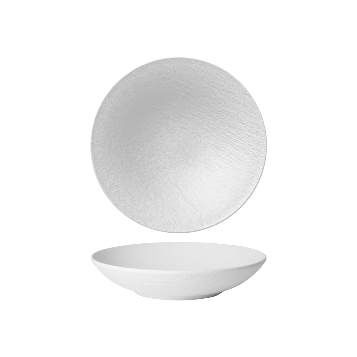 VB16-4077-2701 Villeroy And Boch Villeroy And Boch The Rock White Glacier Deep Coupe Plate 290mm Tomkin Australia Hospitality Supplies