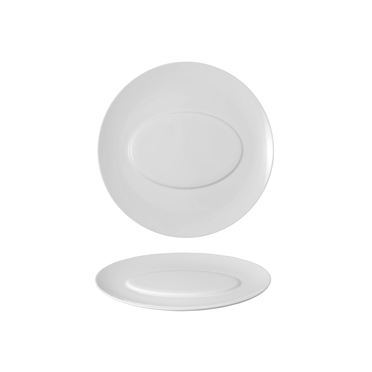 VB16-4090-2645 Villeroy And Boch Villeroy And Boch Stella Cosmo White Oval Plate Wide Rim 290x290x20mm Tomkin Australia Hospitality Supplies
