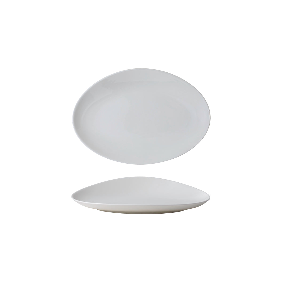 VB16-4090-2765 Villeroy And Boch Villeroy And Boch Stella Cosmo White Oval Coupe Plate 300x200x50mm Tomkin Australia Hospitality Supplies