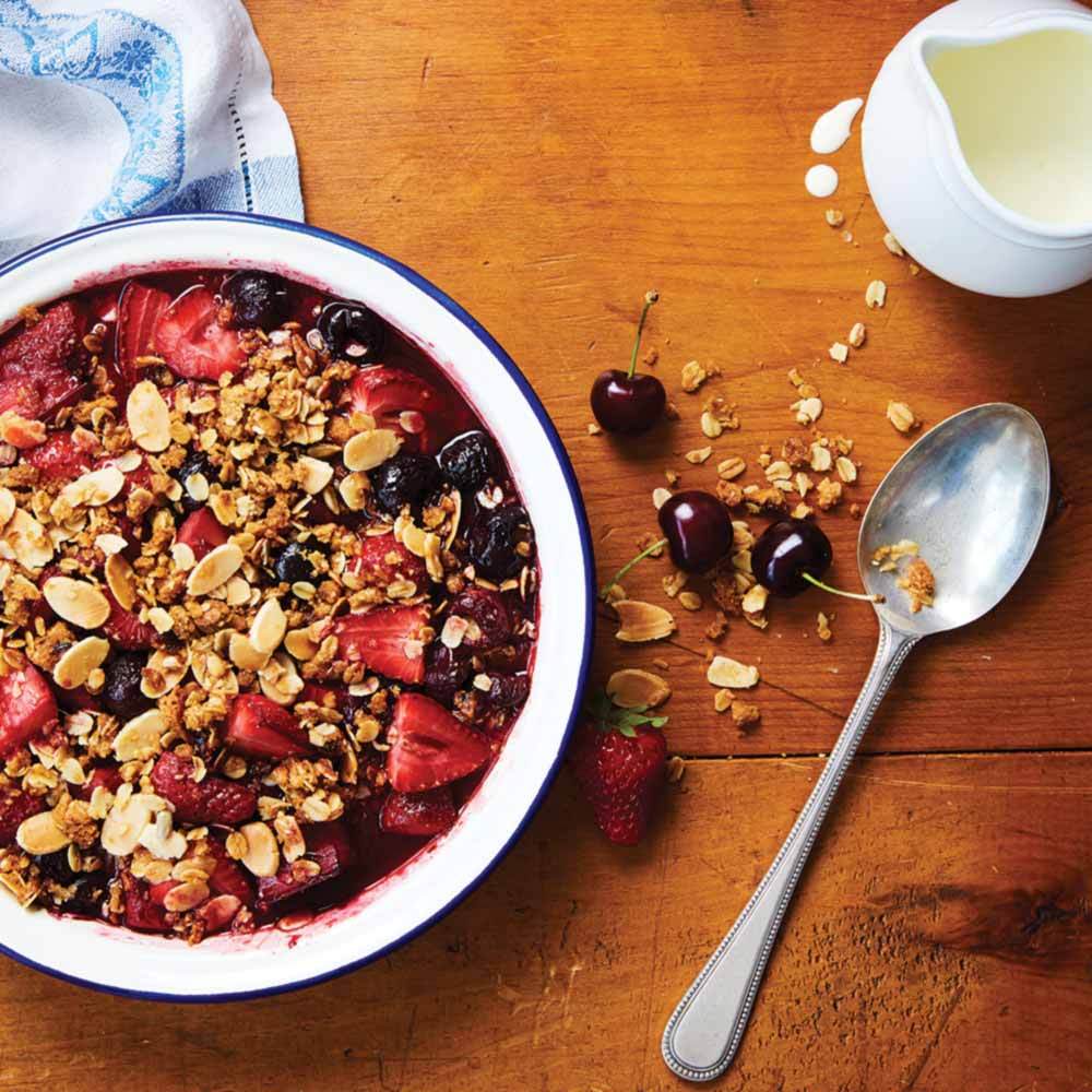 Enamel Round Pie Dish Blue 195mm
