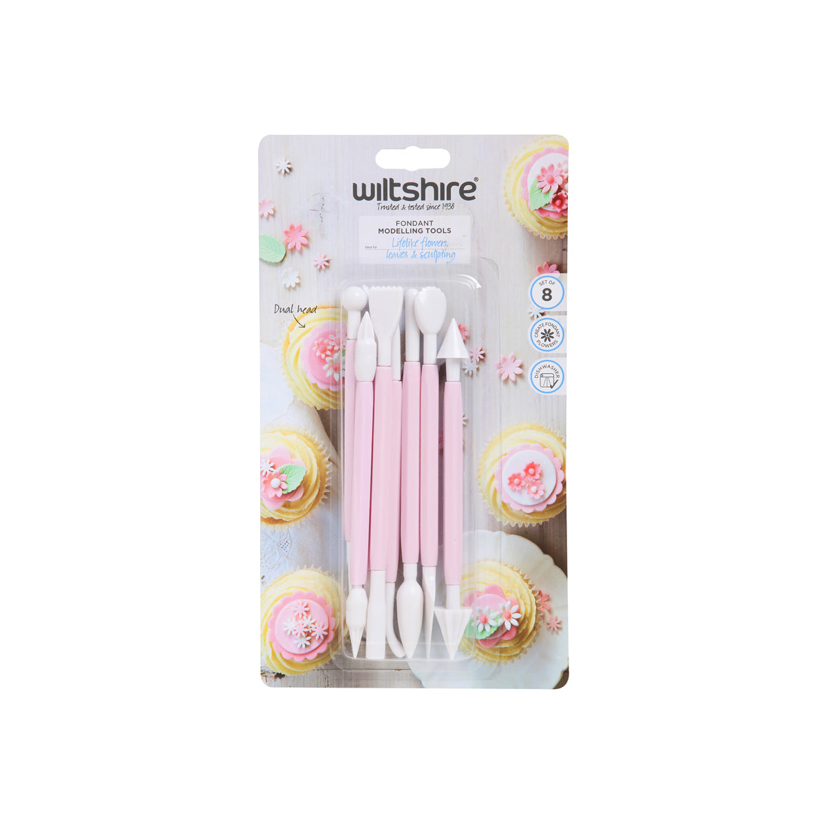 WLT40348 WILTSHIRE Fondant Modelling Tools Set Of 8 Tomkin Australia Hospitality Supplies