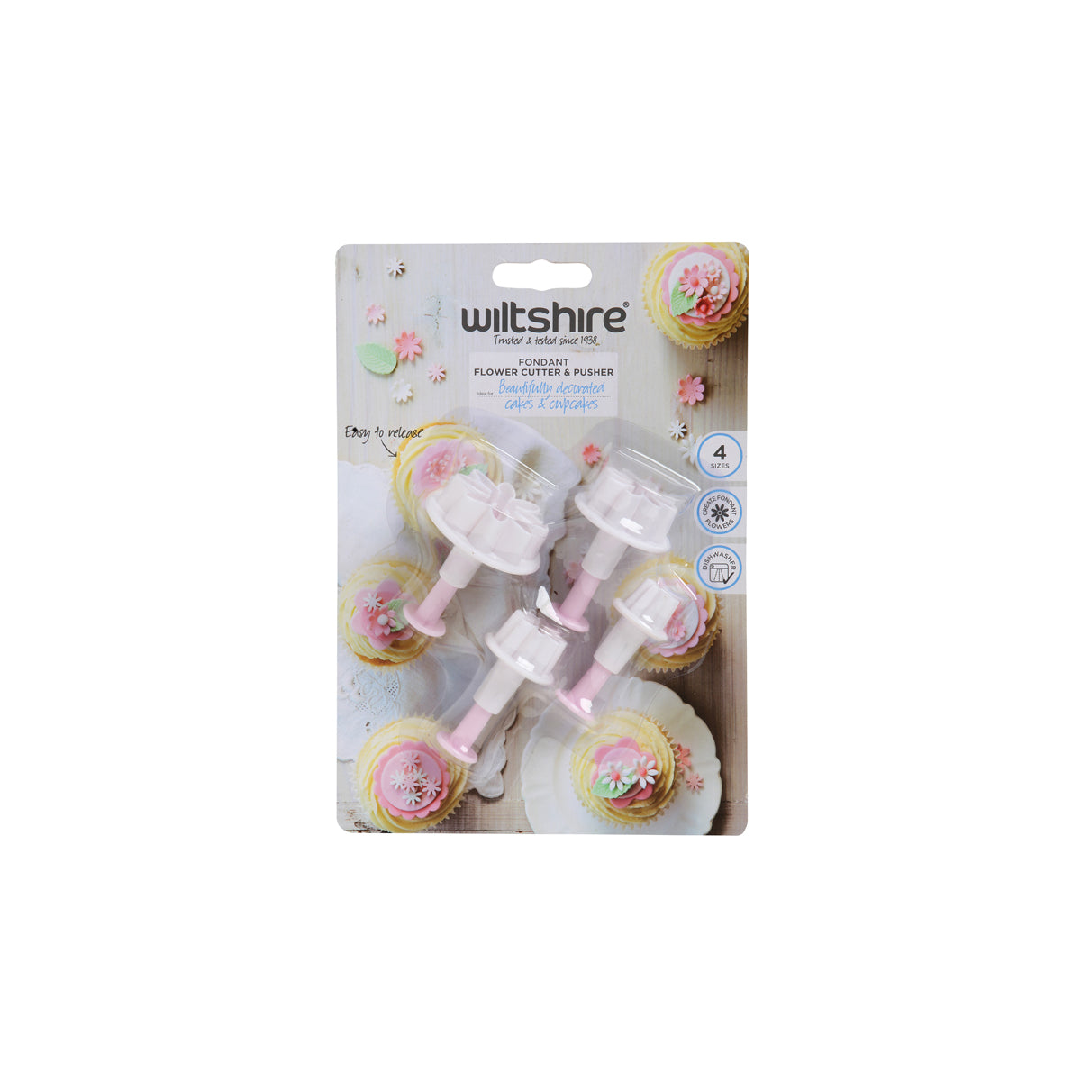 Flower Cutter And Pusher Set Of 4