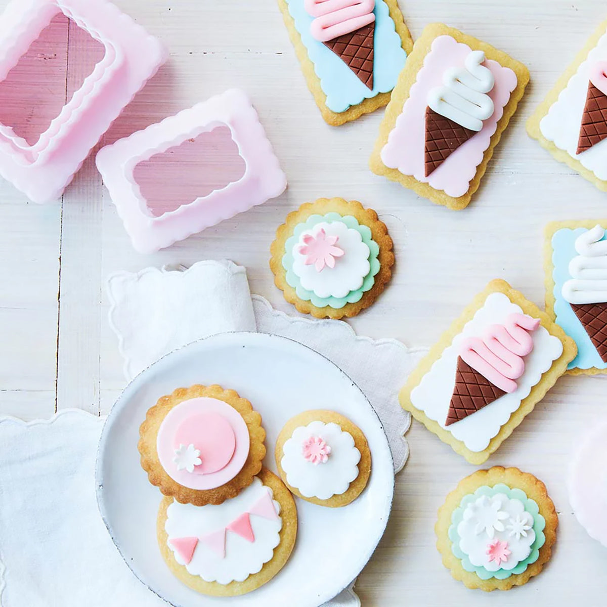 Dual Sided Cutter Rectangular 3 Piece