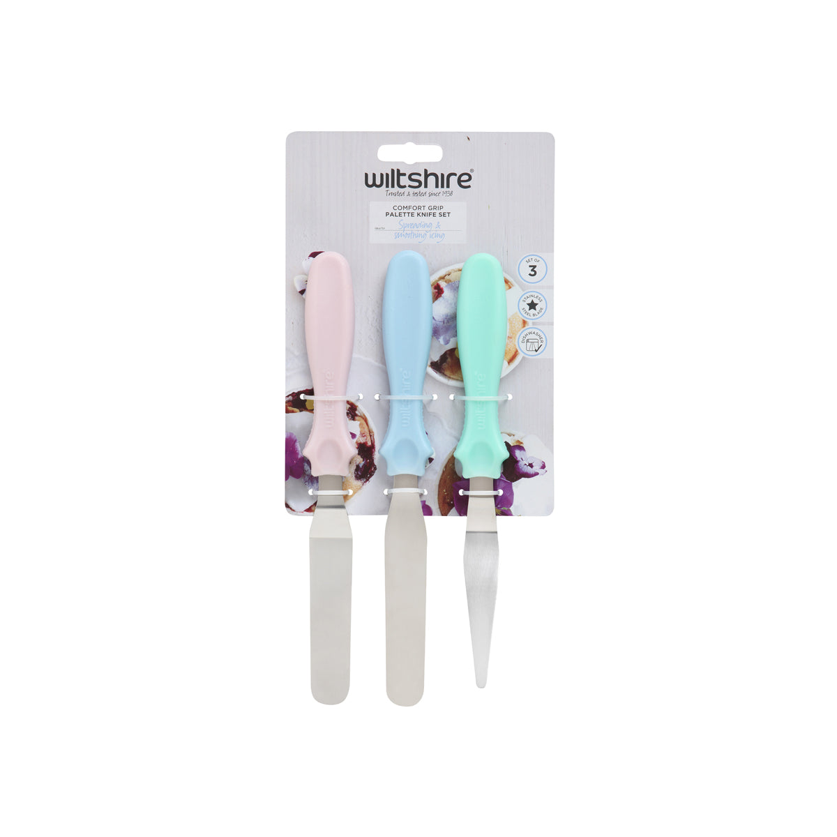 WLT40375 WILTSHIRE Palette  Knife Set 3 Tomkin Australia Hospitality Supplies