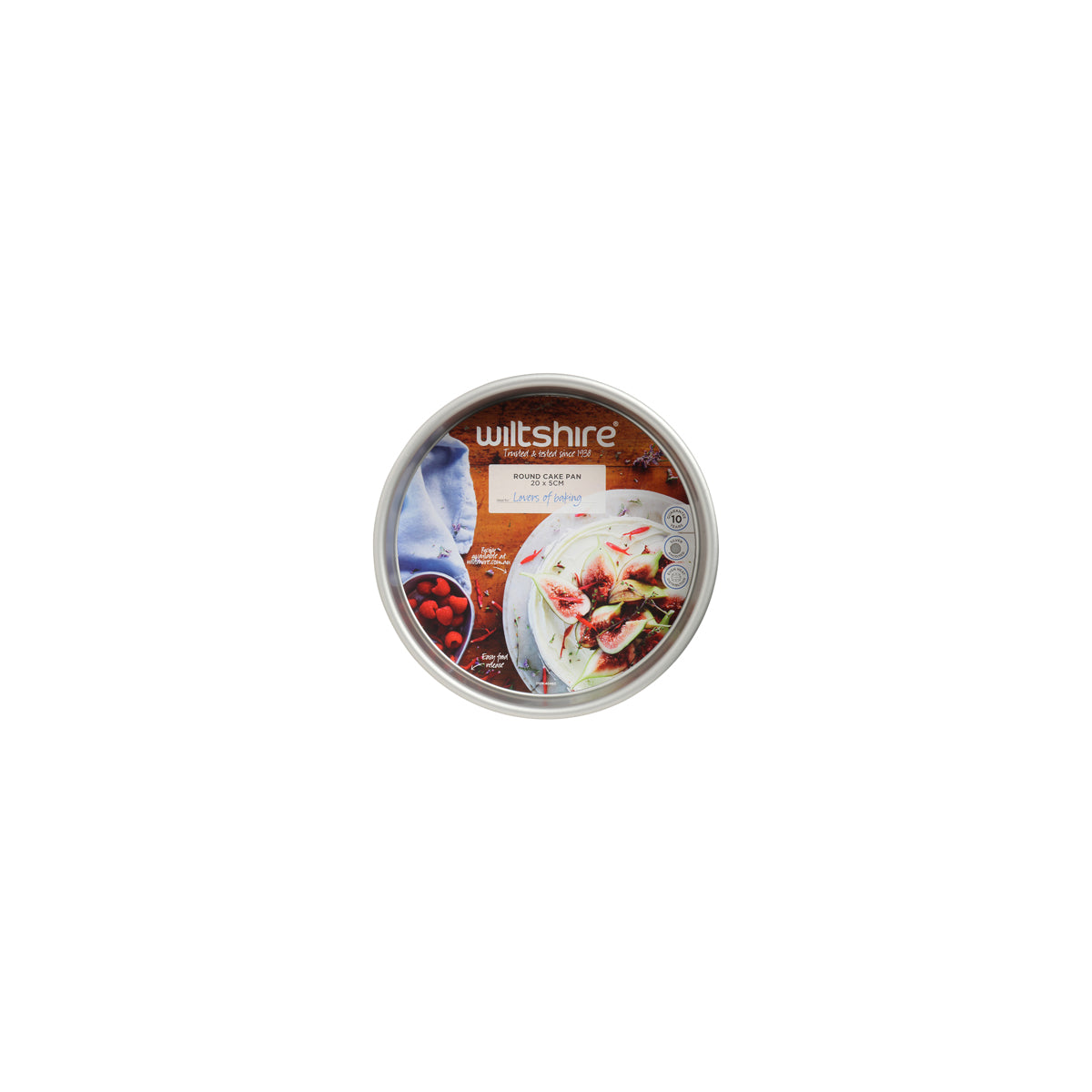 Silver Anodised Round Pan 200mm