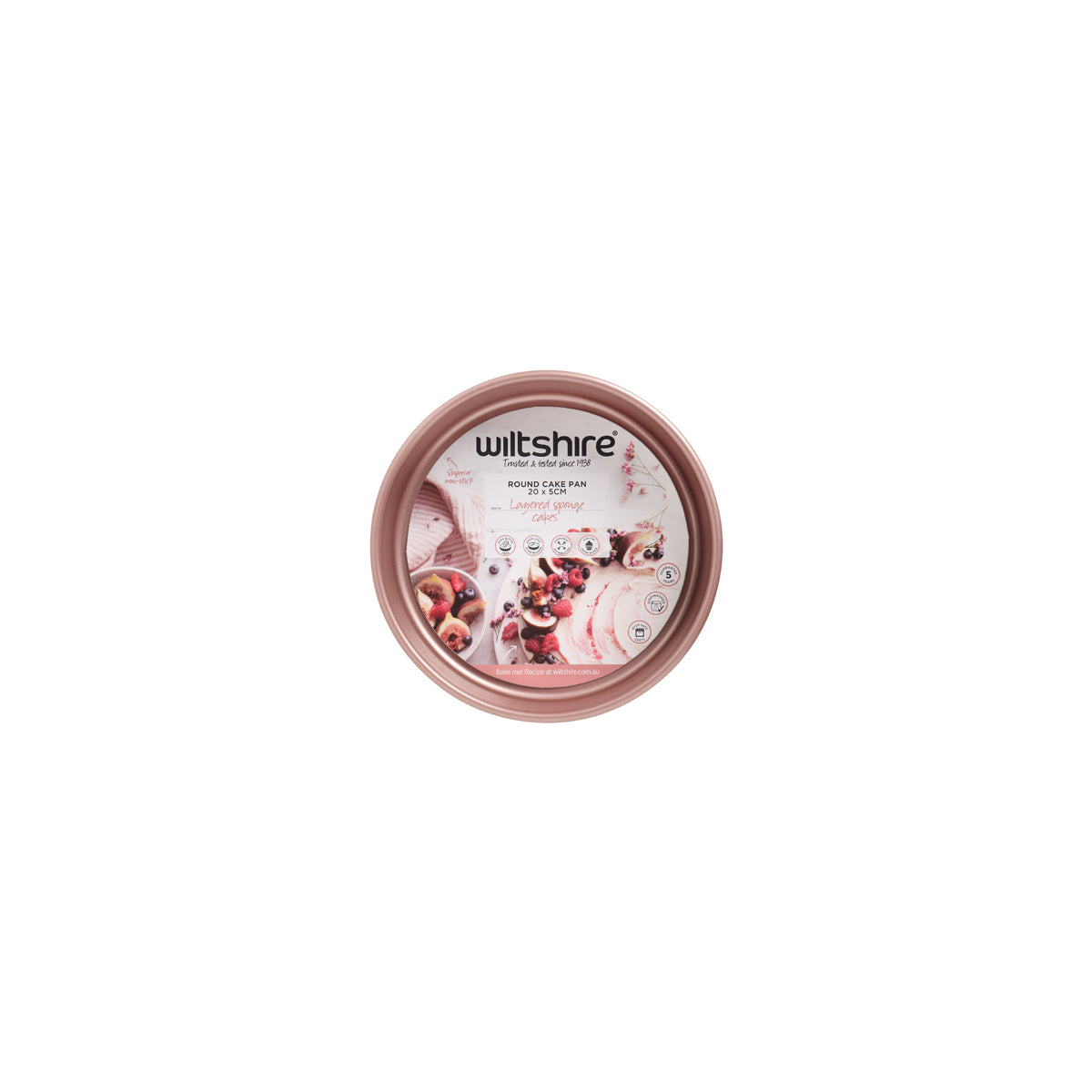 Rose Gold Round Cake Pan 200mm