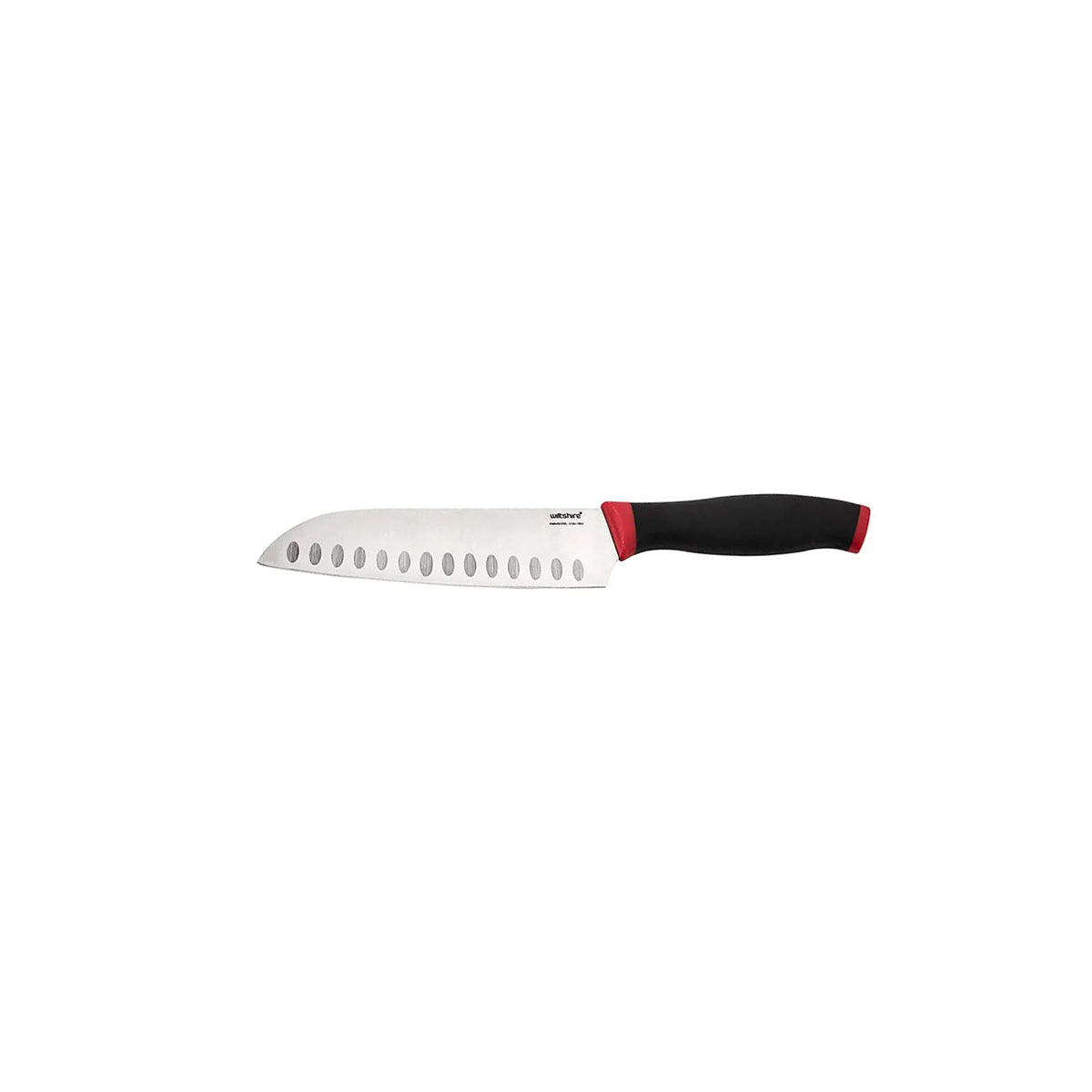 Soft Touch Red Santoku 170mm