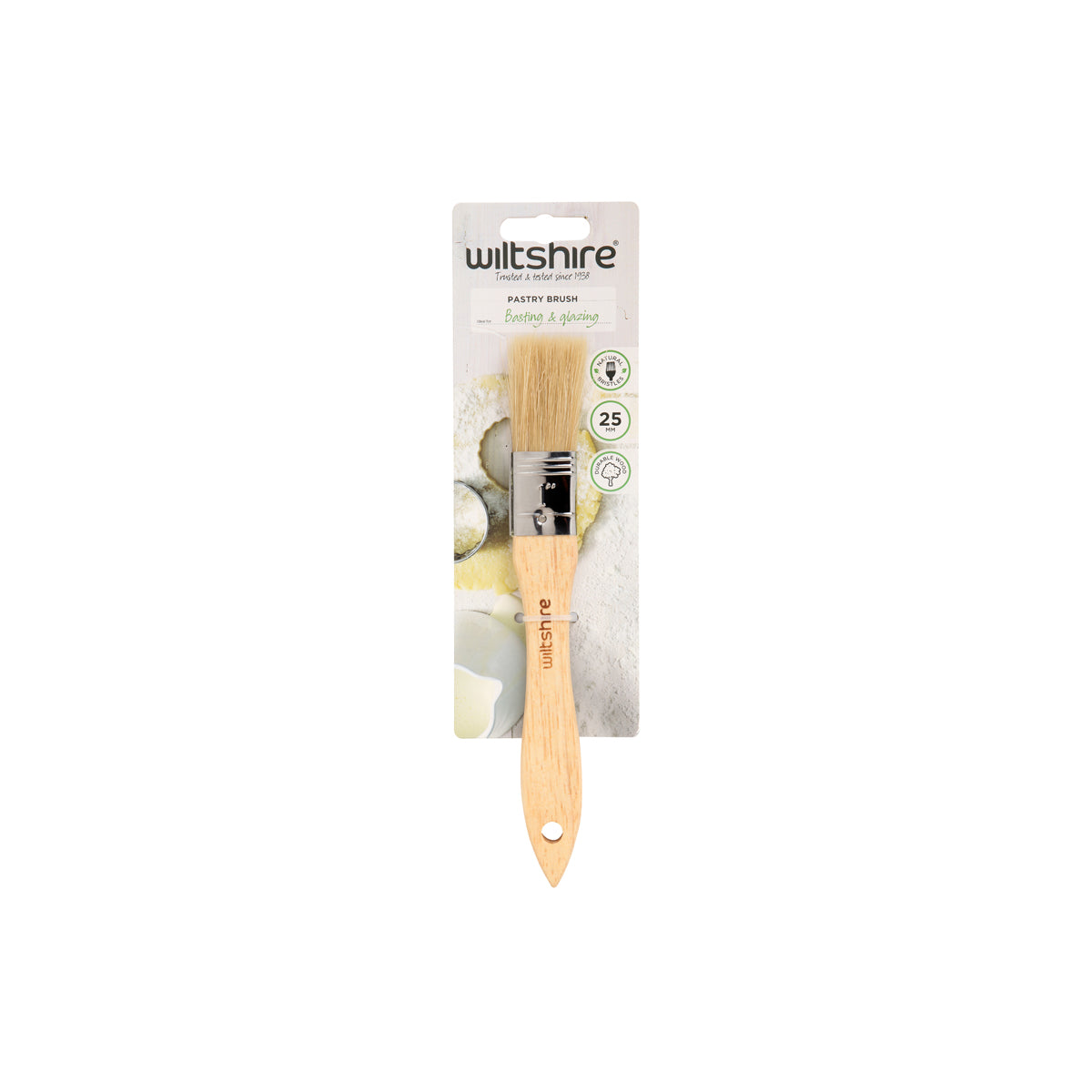 WLT43179 Wiltshire Pastry Brush Natural Bristle 25mm Tomkin Australia Hospitality Supplies