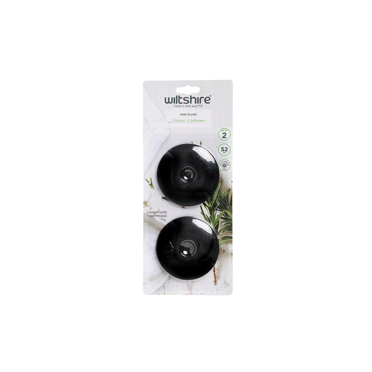WLT43212 Wiltshire Sink Plug Pack Of 2 Tomkin Australia Hospitality Supplies