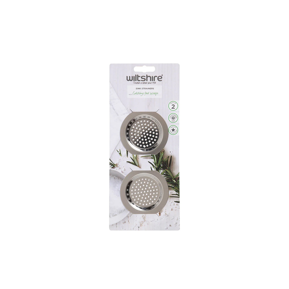 WLT43213 Wiltshire Sink Strainer Pack Of 2 Tomkin Australia Hospitality Supplies