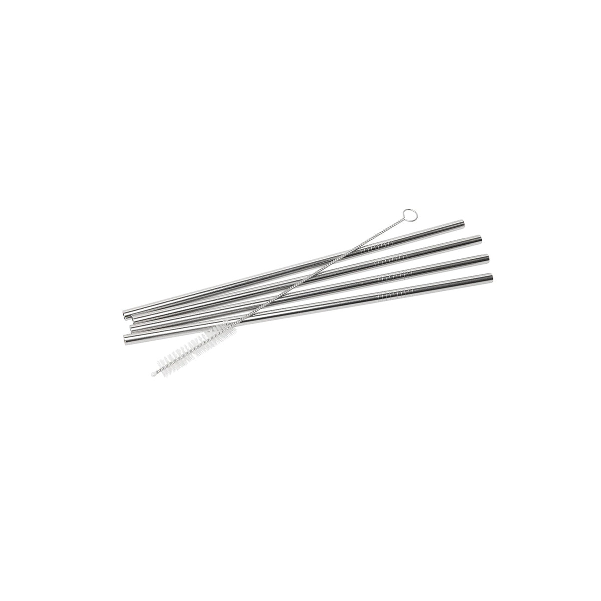WLT43926 Wiltshire Reuseable Stainless Steel Straws Pack Of 4 Tomkin Australia Hospitality Supplies