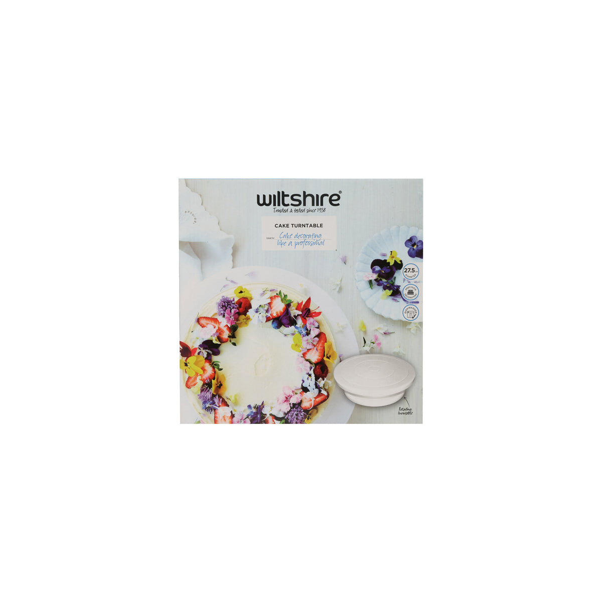 WLT44030 WILTSHIRE Cake Turntable Tomkin Australia Hospitality Supplies