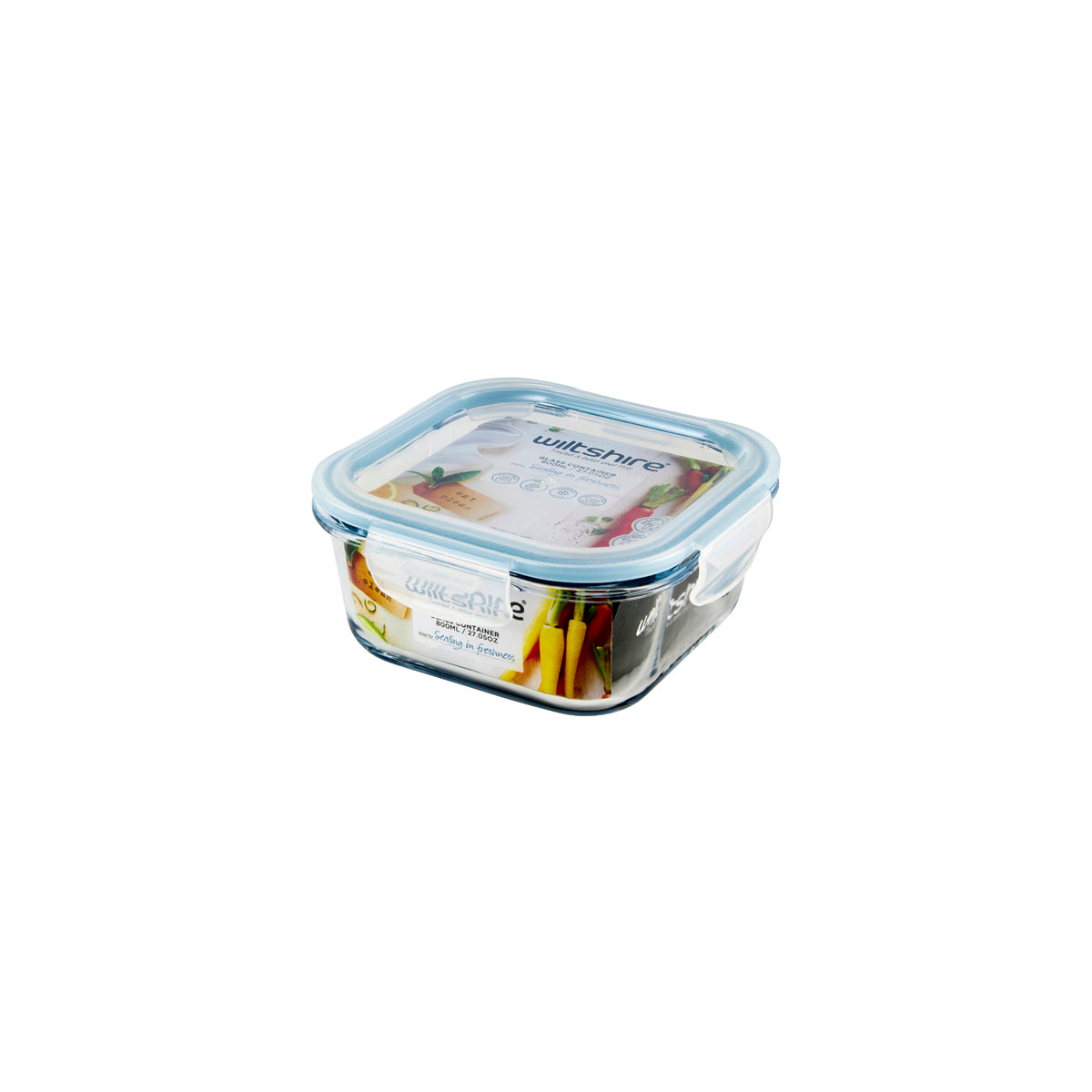Square Glass Container 800ml