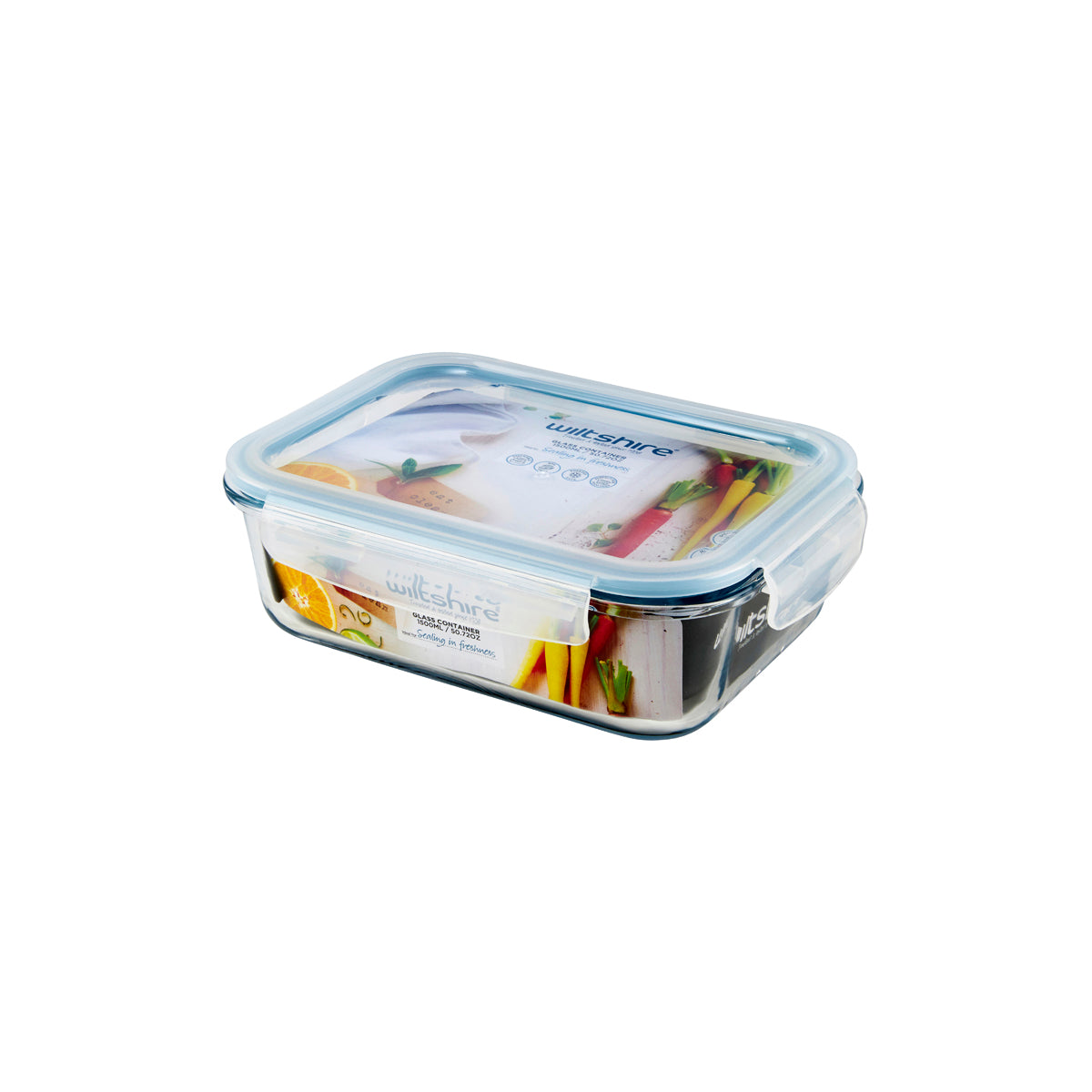 Rectangular Glass Container 1500ml
