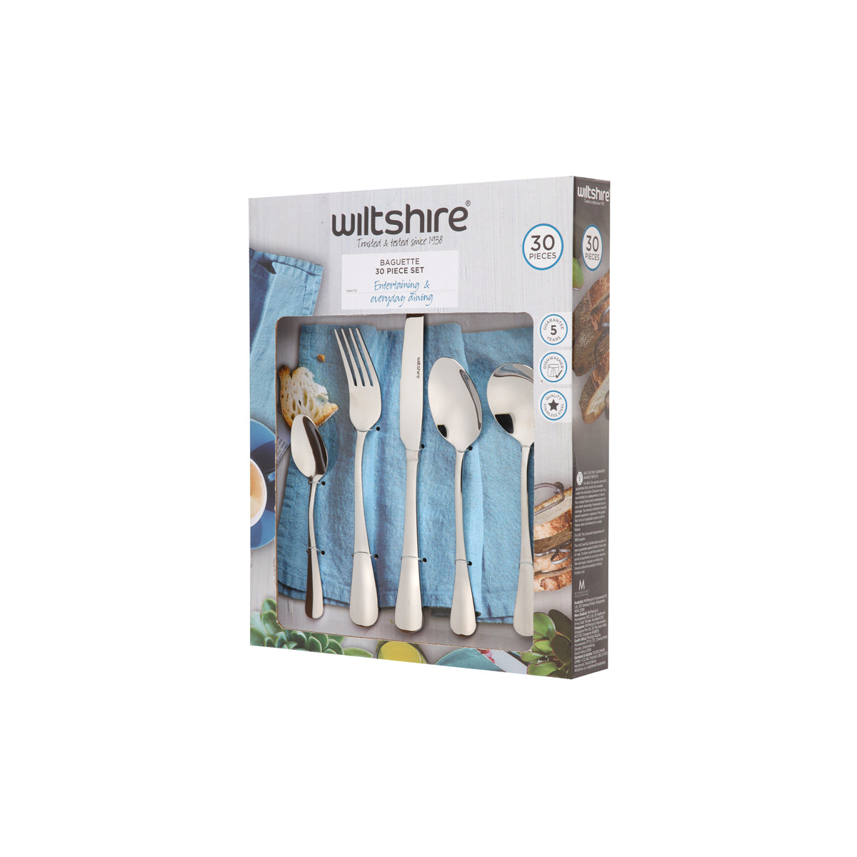 Baguette 30pc Cutlery Set