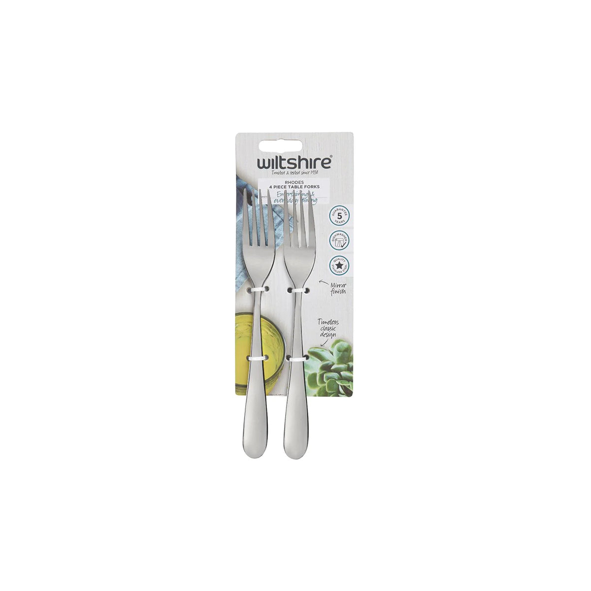 WLT50628 Wiltshire Rhodes Table Fork 4pc Tomkin Australia Hospitality Supplies