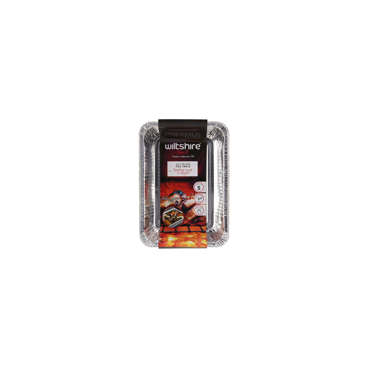 Bar B Foil Trays Small Pack of 5