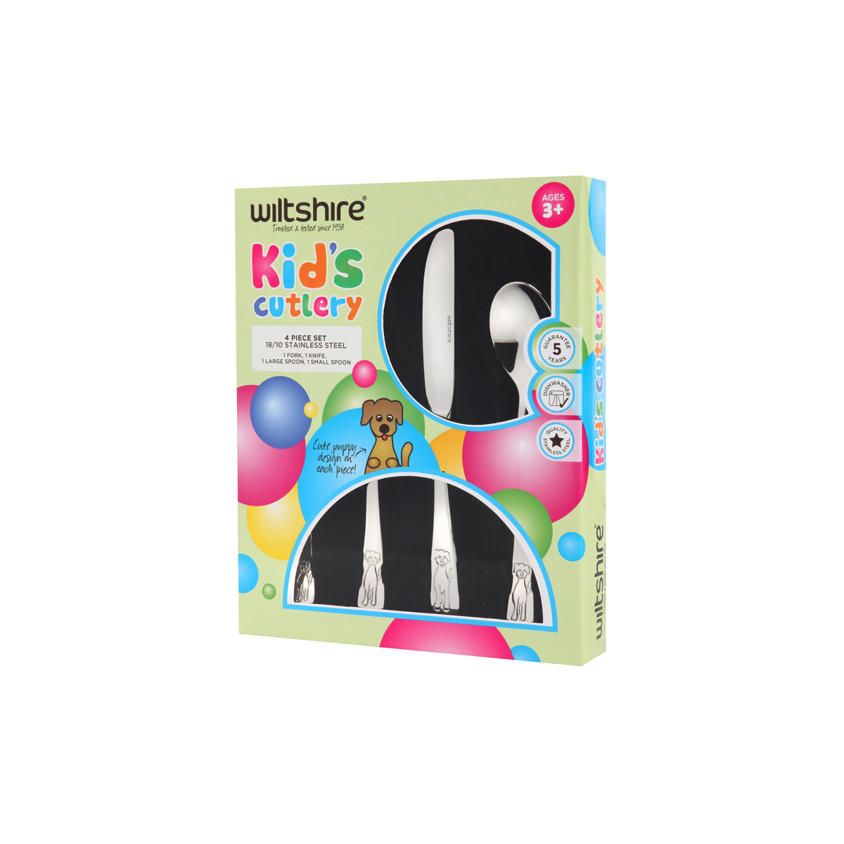 Puppy 4pc Kid&#39;s Cutlery Set