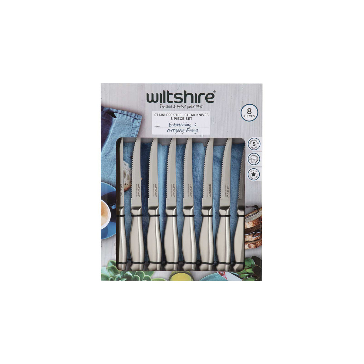 Stainless Steel Steak Knife Set 8pc