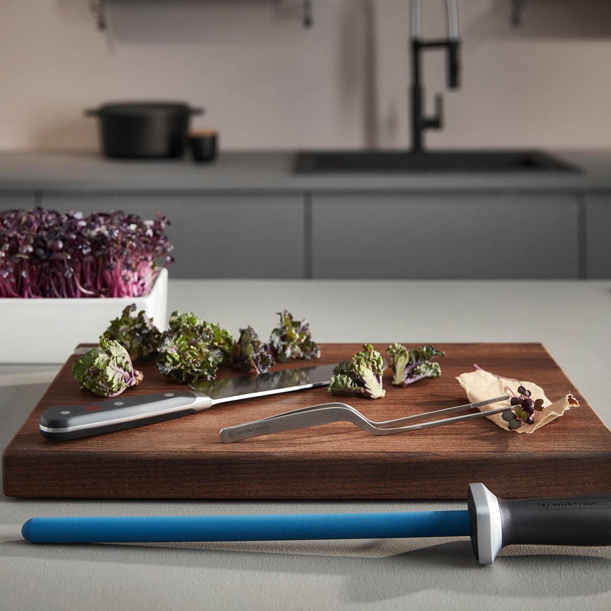 Classic Black Cooks Knife 180mm