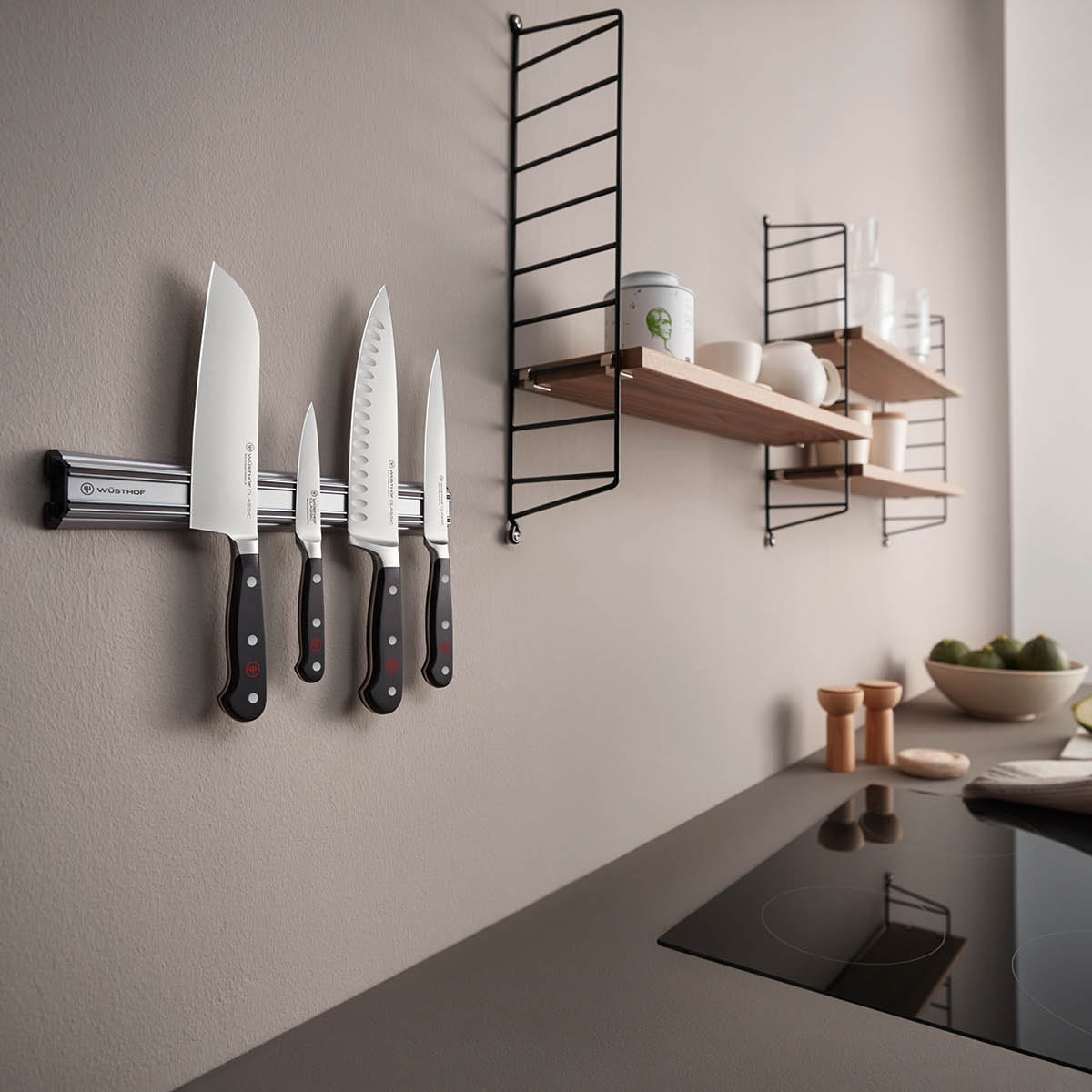 28072 Wusthof Classic Santoku with Hollows 170mm Tomkin Australia Hospitality Supplies