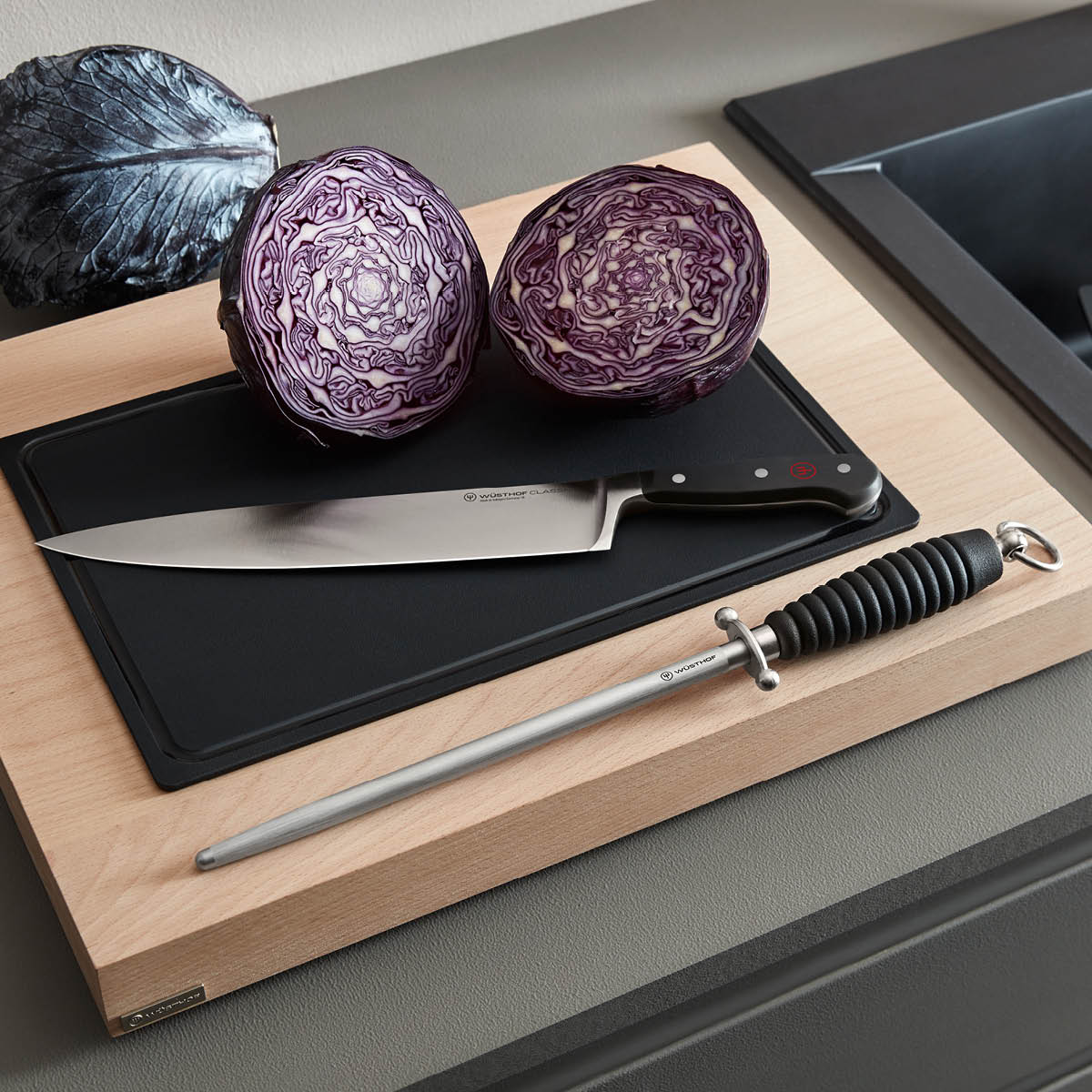 Classic Black Knife Set 3pc