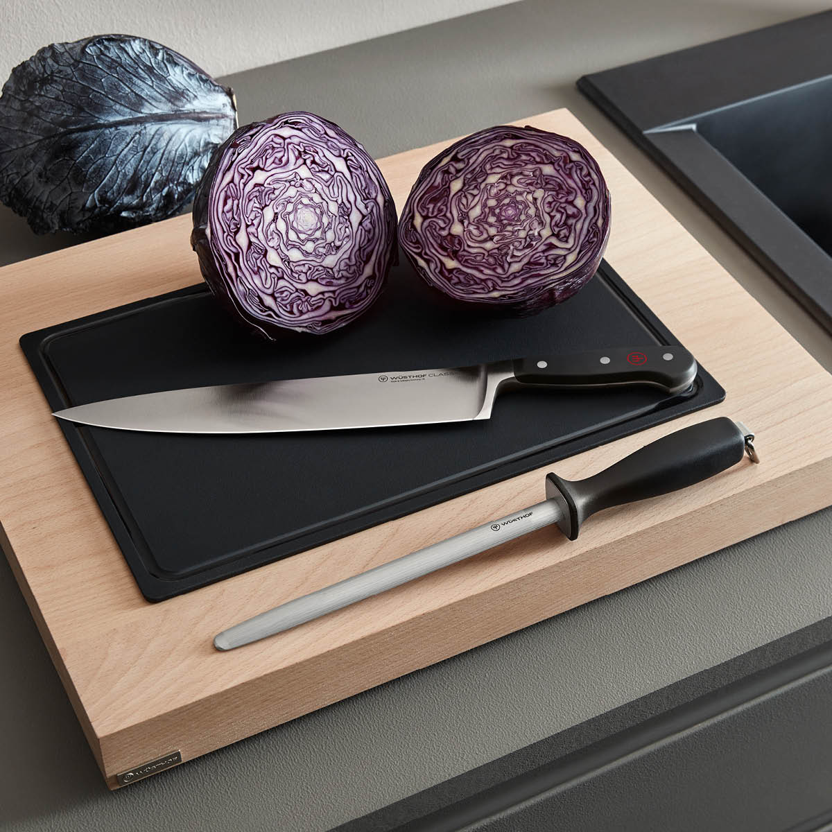 Classic Black Cooks Knife 230mm