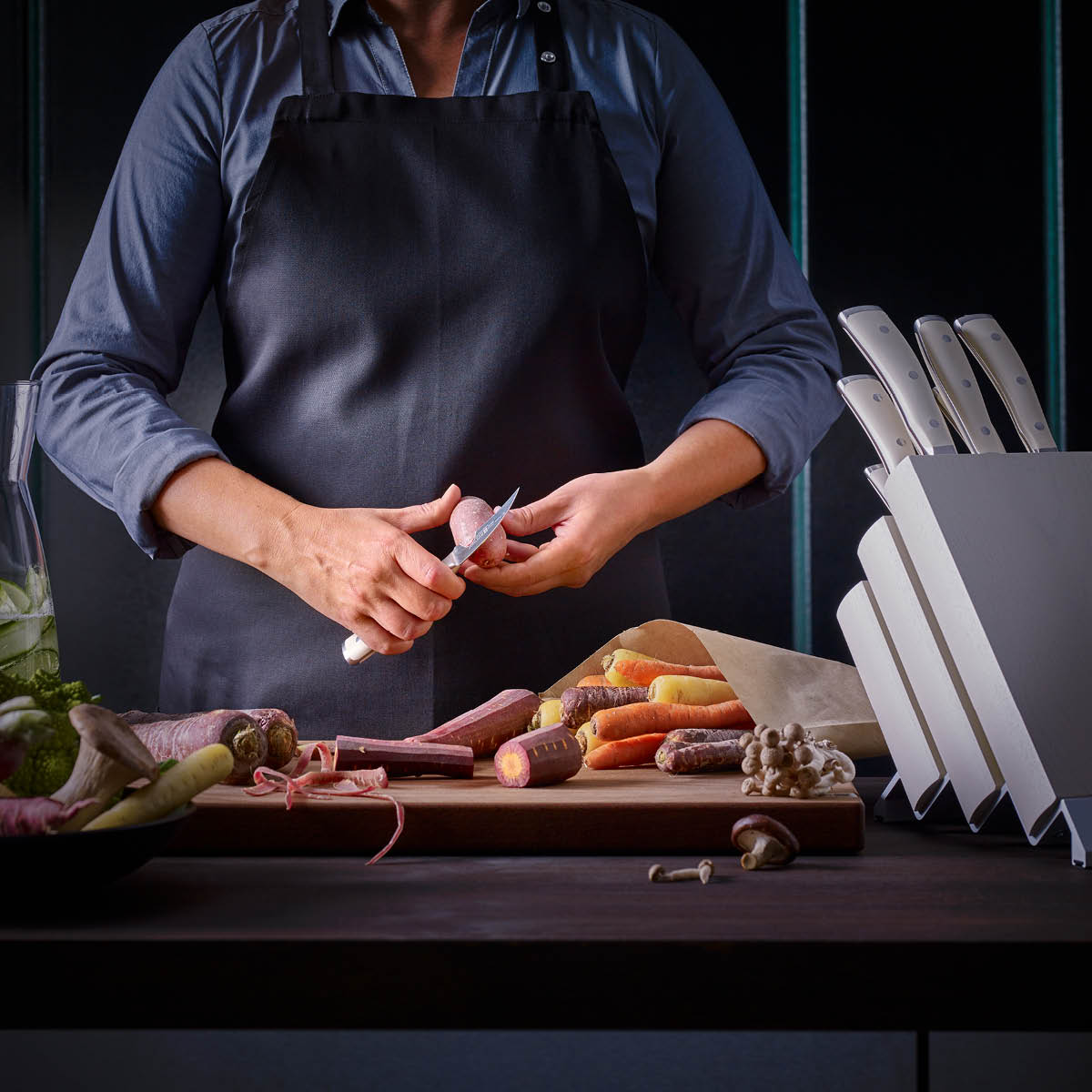 Classic Ikon Creme Santoku 170mm