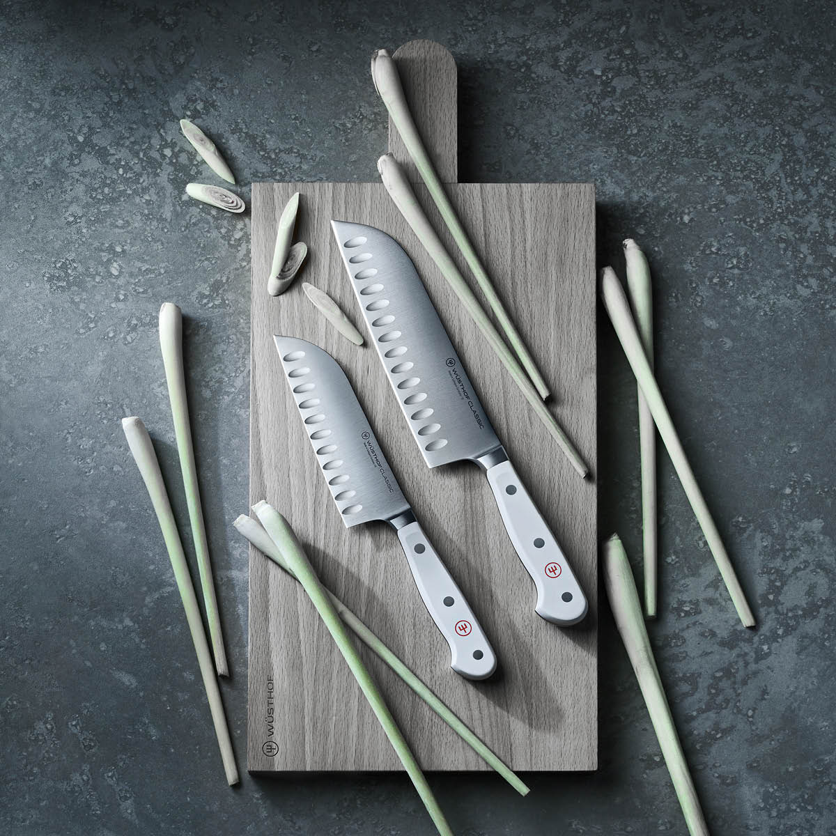 28178 Wusthof Classic White Santoku Knife 170mm Tomkin Australia Hospitality Supplies