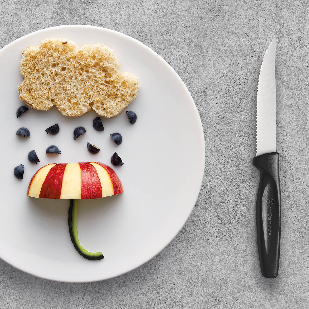 28480 Wusthof Create Steak Knife Black Handle 100mm Tomkin Australia Hospitality Supplies