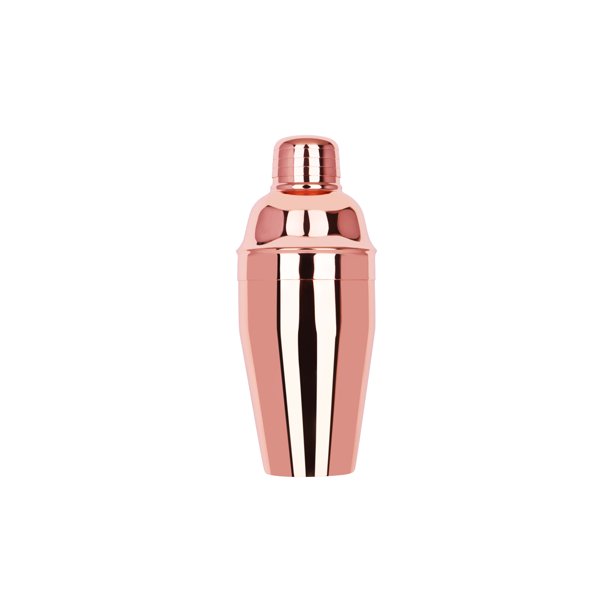Z0102 Zanzi Classic Club Cocktail Shaker 3pc 300ml Rose Gold Tomkin Australia Hospitality Supplies