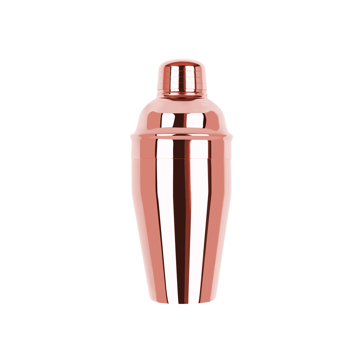 Z0112 Zanzi Classic Club Cocktail Shaker 3pc 500ml Rose Gold Tomkin Australia Hospitality Supplies