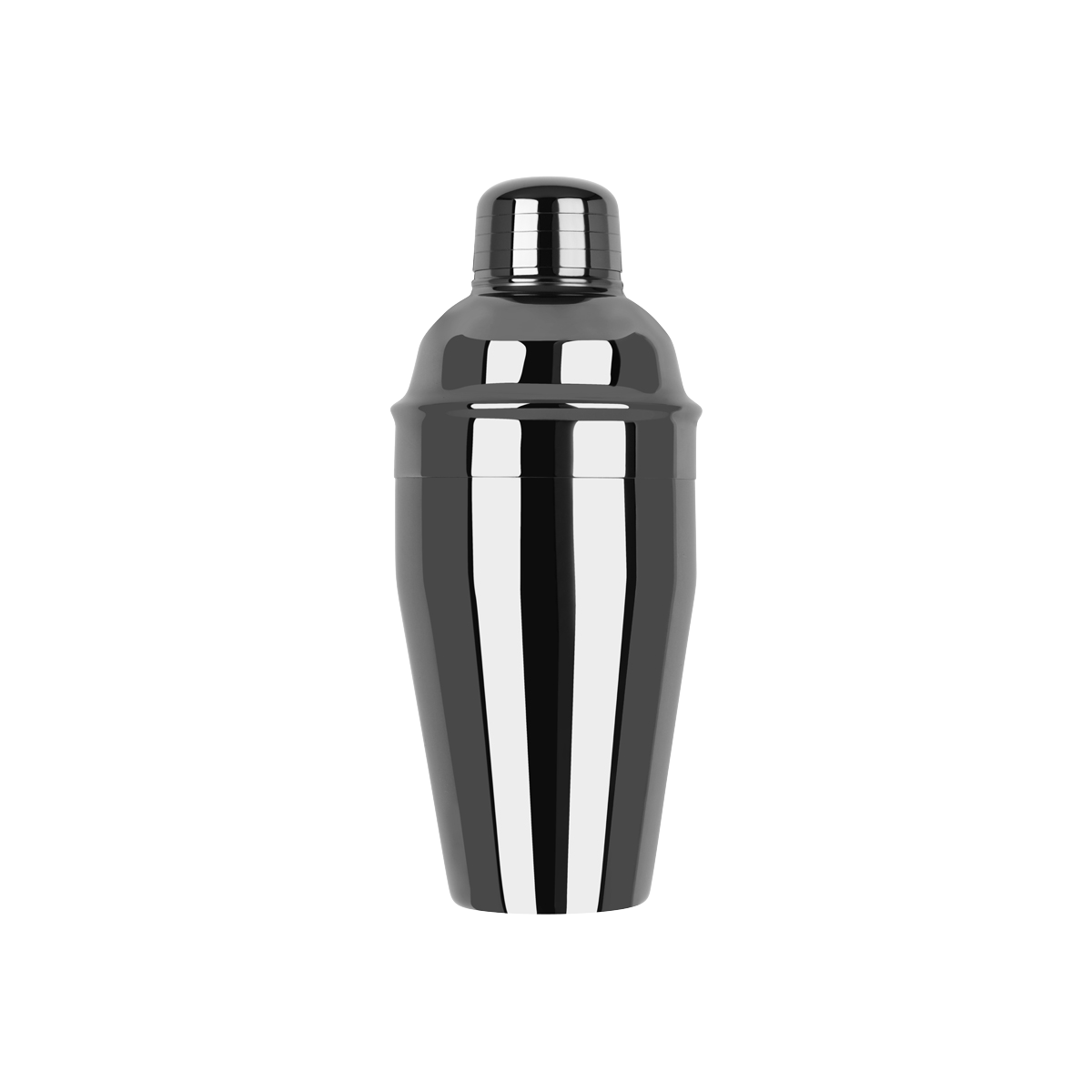 Z0114 Zanzi Classic Club Cocktail Shaker 3pc 500ml Gunmetal Tomkin Australia Hospitality Supplies