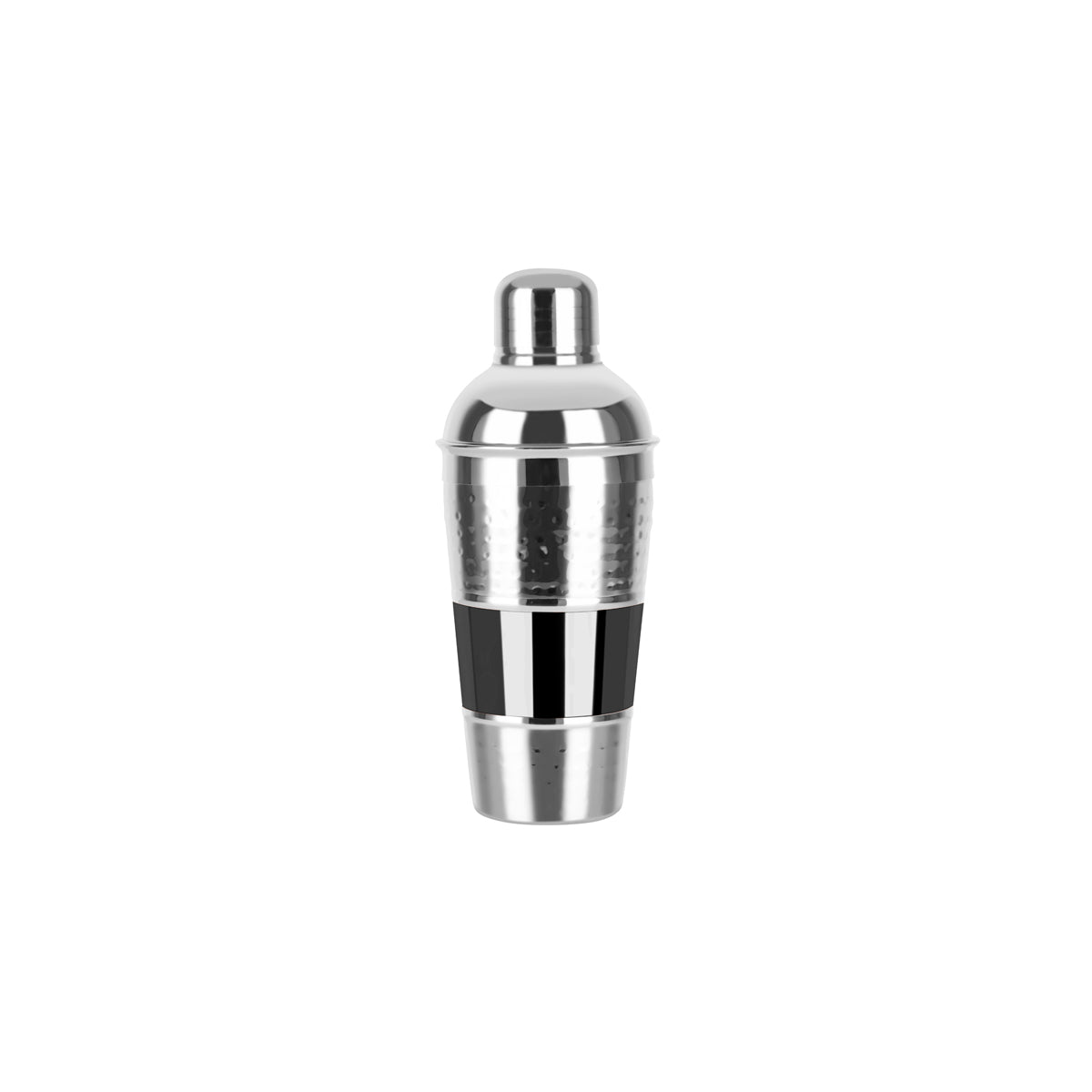 Z0201 Zanzi Hammered Cocktail Shaker 3pc 600ml Gunmetal / Stainless Steel Tomkin Australia Hospitality Supplies