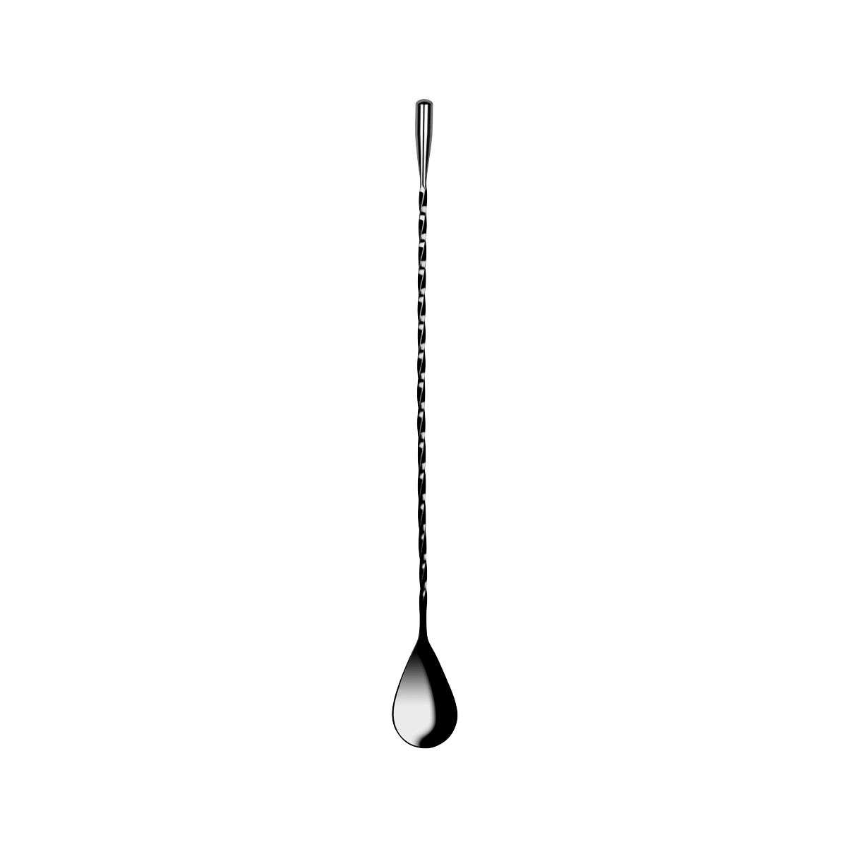Z0635 Zanzi Teardrop Bar Spoon 300mm Gunmetal Tomkin Australia Hospitality Supplies