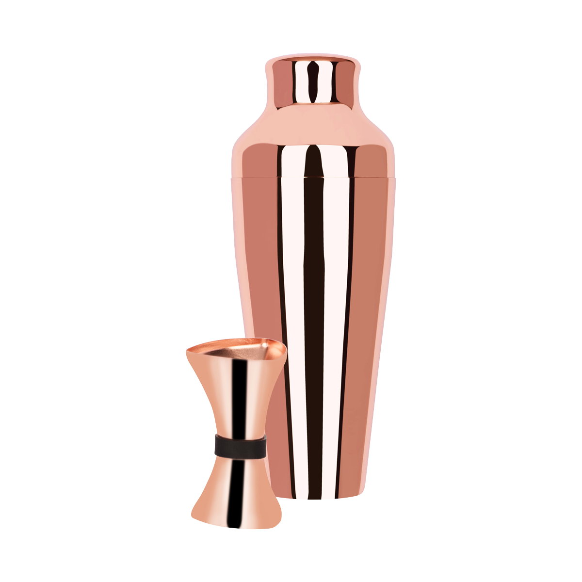 Z9002 Zanzi Cocktail Set 2pc Rose Gold Tomkin Australia Hospitality Supplies
