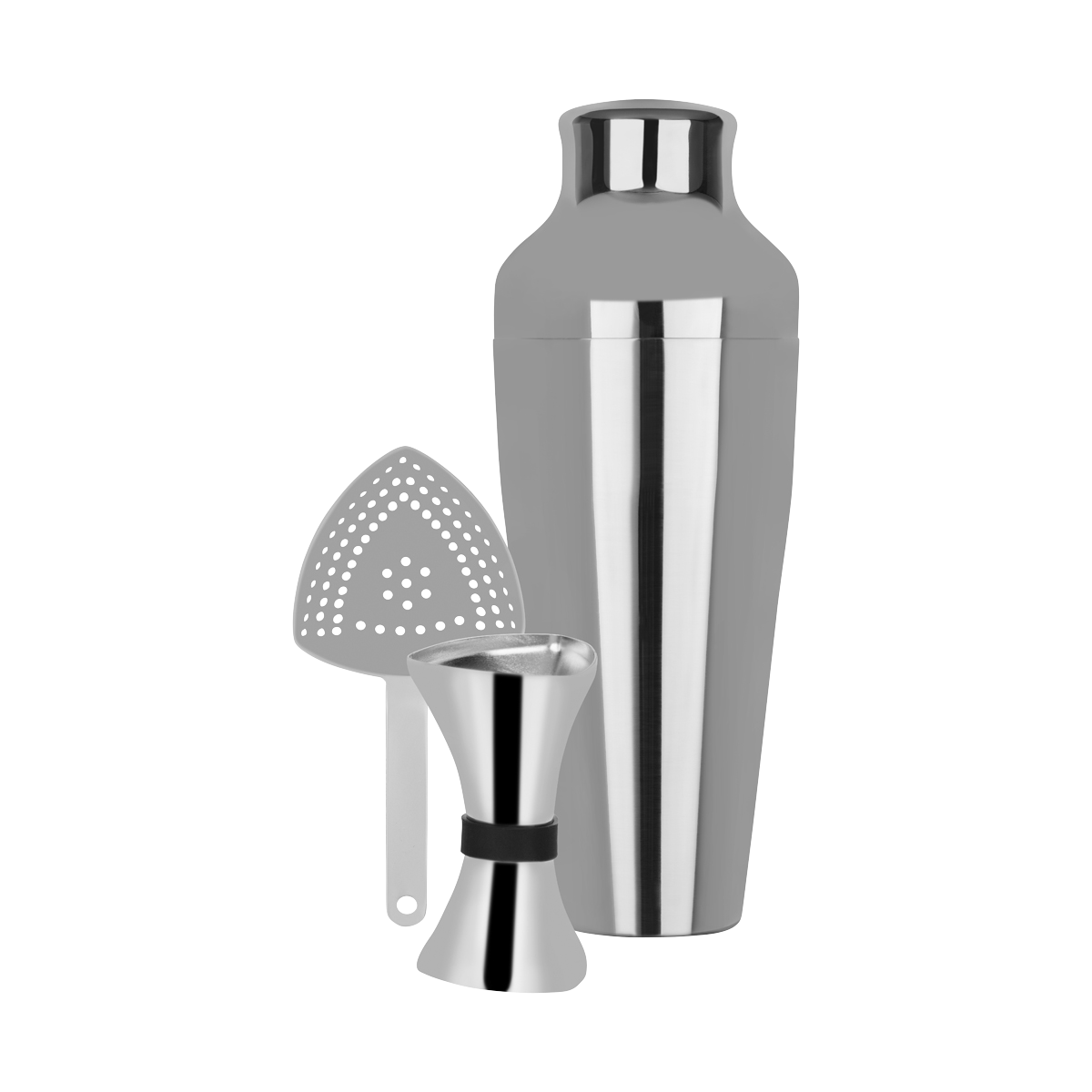 Z9006 Zanzi Cocktail Set 3pc Stainless Steel Tomkin Australia Hospitality Supplies