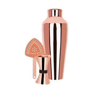 Cocktail Set 3pc Rose Gold